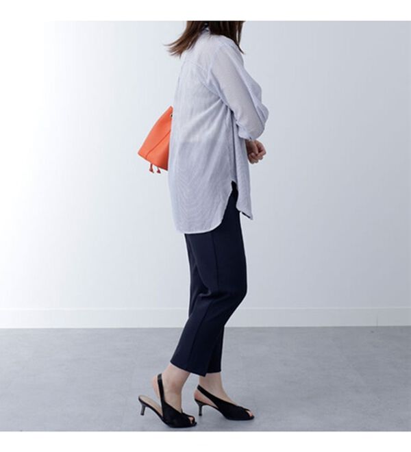 BELLUNA（ベルーナ）の「シアーストライプ素材シャツチュニック（シャツ）」｜詳細画像