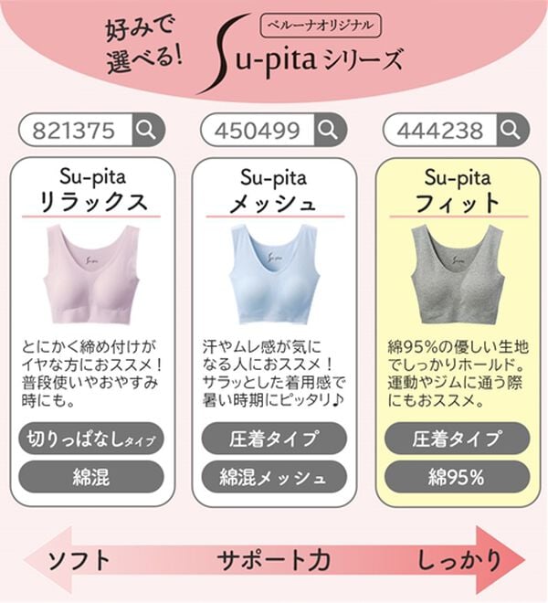 LAVIENNE（ラヴィエンヌ）の「【ピタッとフィット】締め付けにくいスーピタブラ・ショーツ（別売）（ブラジャー）」｜詳細画像