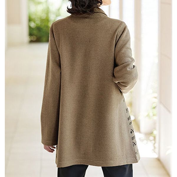 BELLUNA（ベルーナ）の「圧縮ニット英字ジャカードジャケット（その他ジャケット）」｜詳細画像