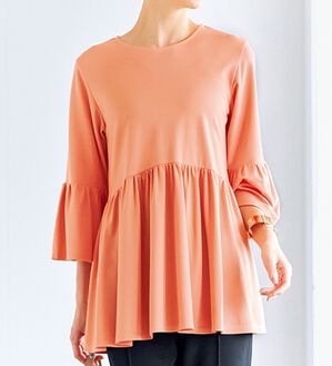 ストレッチ素材ティアードトップス - ベルーナ【公式】