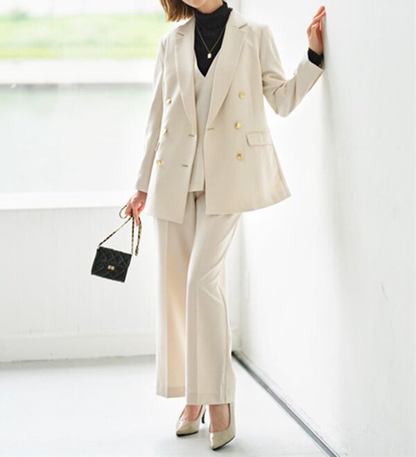 GeeRA（ジーラ）の「【入卒式/セレモニー】着回しベスト＆ジャケットセットスーツ（パンツスーツ）」｜詳細画像