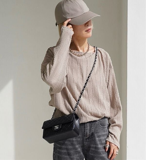 GeeRA（ジーラ）の「シャギージャカードボートネックカットソー（カットソー）」｜詳細画像