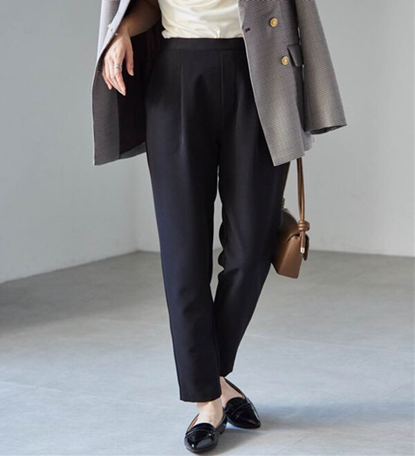 RANAN（ラナン）の「あったか！裏起毛美脚シルエットタックパンツ（フルレングスパンツ）」｜詳細画像