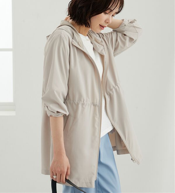 BELLUNA（ベルーナ）の「はっ水加工ドロスト使い軽量パーカー（その他ジャケット）」｜詳細画像