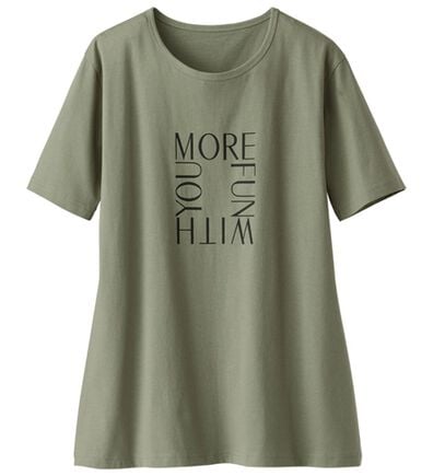 BELLUNA（ベルーナ）の「綿１００％プリントＴシャツ（Tシャツ）」