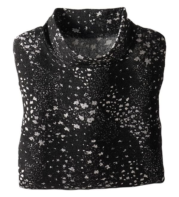 BELLUNA（ベルーナ）の「ふんわり華やぎチュニック（チュニック）」｜モノトーン(小花柄)