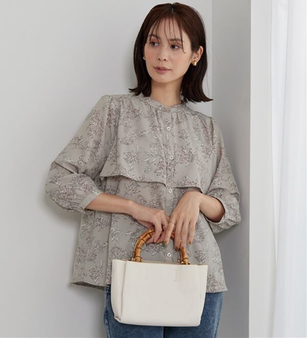 BELLUNA（ベルーナ）の「ケープ風デザインブラウス（ブラウス）」｜詳細画像