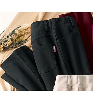 ルフラン（ルフラン）の「毎日満足！５スターパンツ（フルレングスパンツ）」｜黒