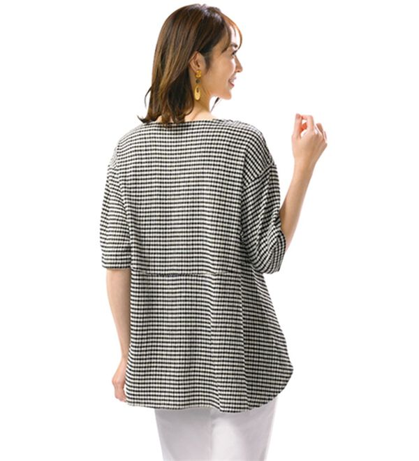 ルフラン（ルフラン）の「【３色組】切替フレアチュニック（チュニック）」｜詳細画像