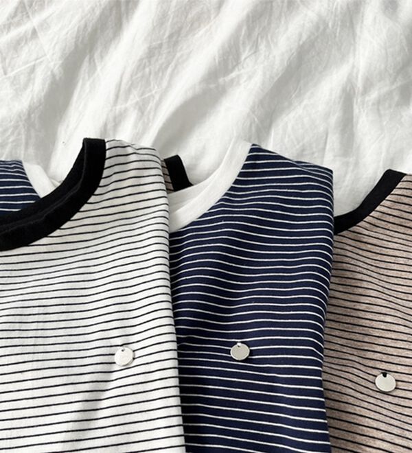 GeeRA（ジーラ）の「ボーダー配色Ｔシャツ（カットソー）」｜詳細画像