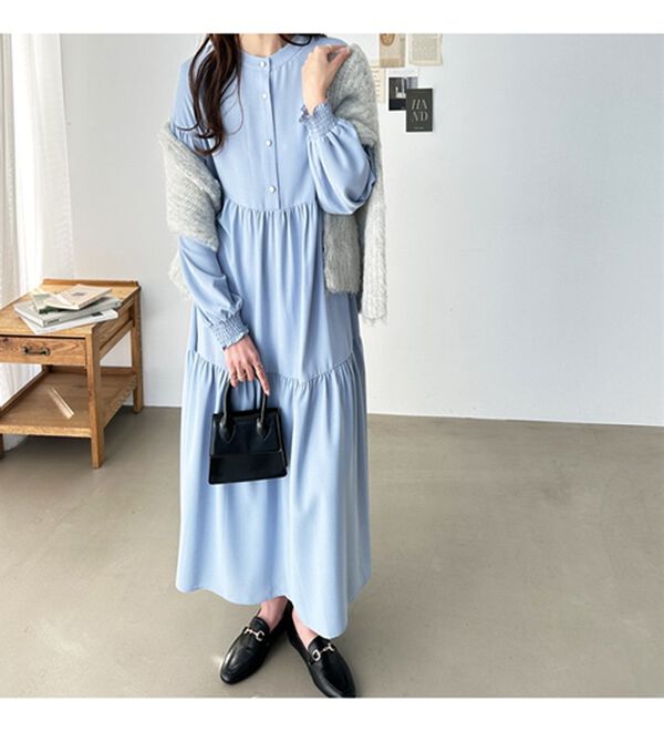 GeeRA（ジーラ）の「前後２ＷＡＹティアードシャツワンピース（シャツワンピース）」｜詳細画像