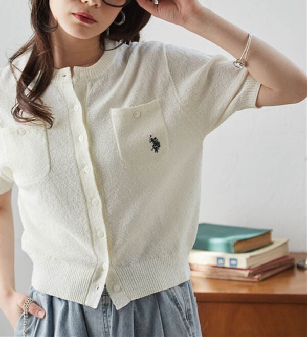 RANAN（ラナン）の「＜U.S.POLO ASSN.＞ コンパクトニットカーデ（ニットカーディガン）」｜詳細画像