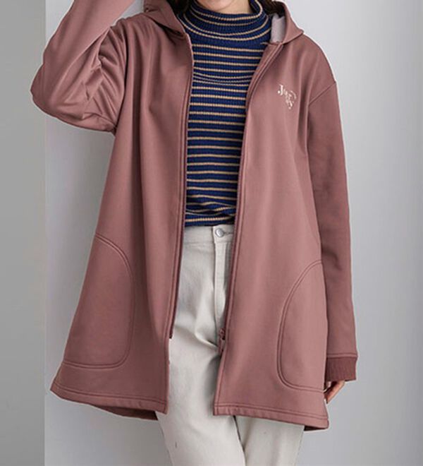 BELLUNA（ベルーナ）の「【ミニバッグ付】腰まであったか！軽量防風パーカー（ブルゾン）」｜詳細画像