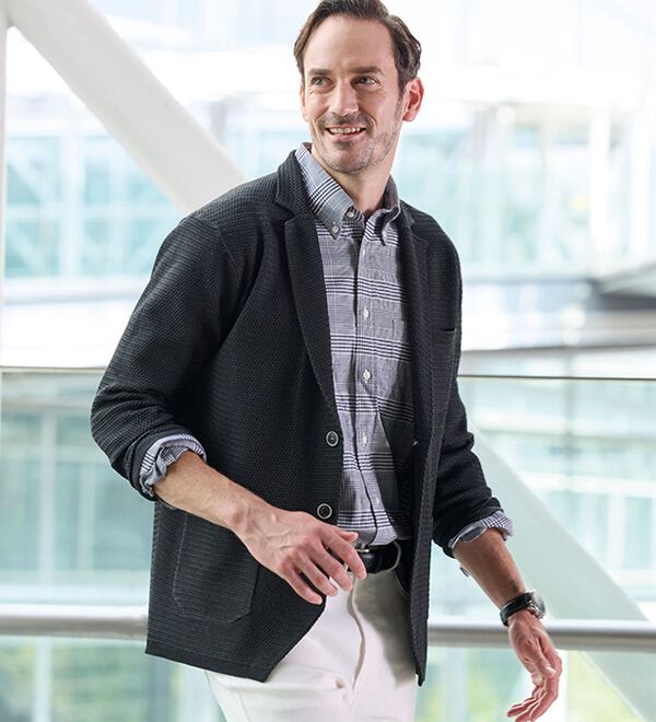 「＜コムルヴァン・オム＞軽さを愉しむ洗練テーラード（メンズジャケット）」｜詳細画像