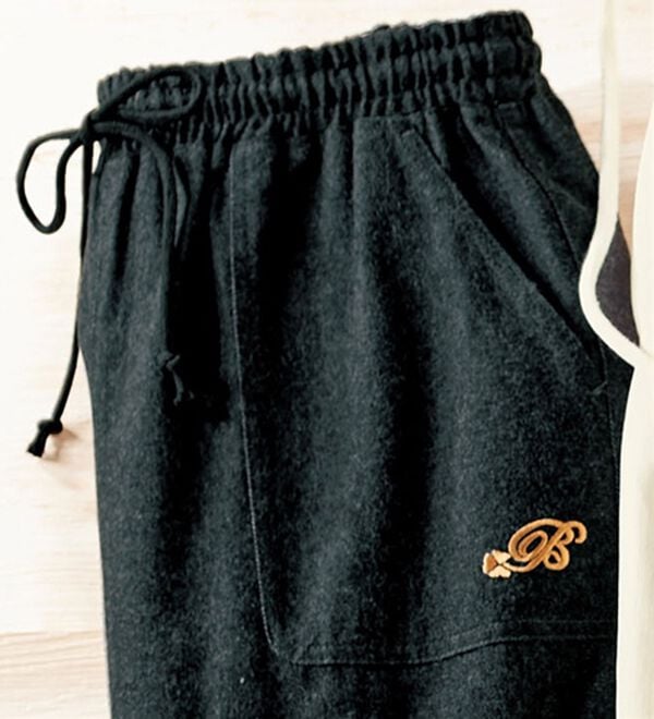 ルフラン（ルフラン）の「選べる！やわらか楽ちんパンツ（フルレングスパンツ）」｜黒