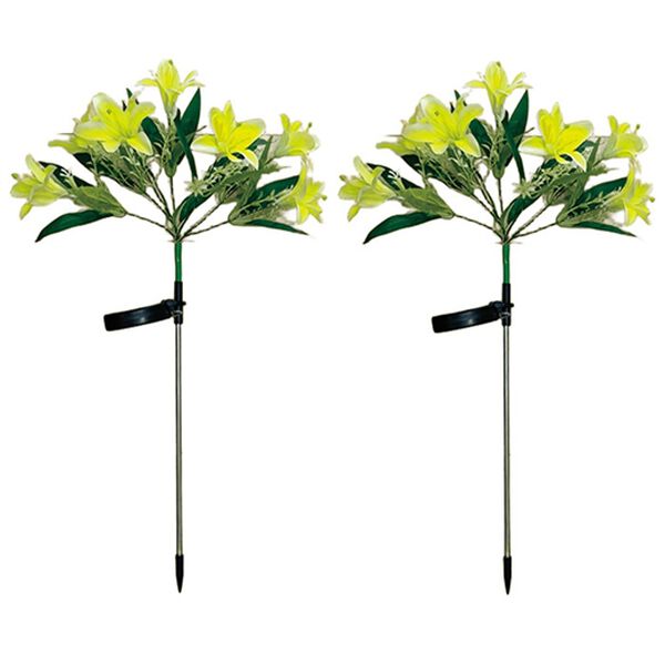 「ガーデンライト　ゆり（照明・ライト）」｜イエロー