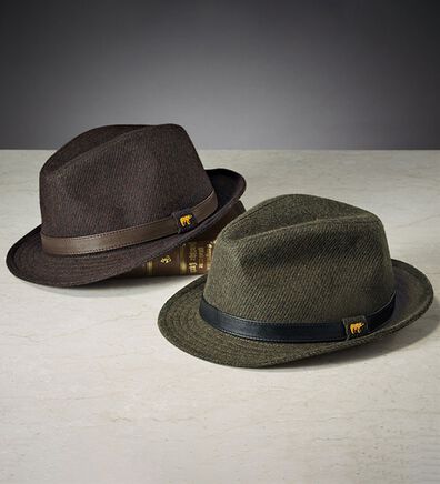 「＜ゴールデンベア＞紳士のウール混紡帽子（メンズ帽子）」