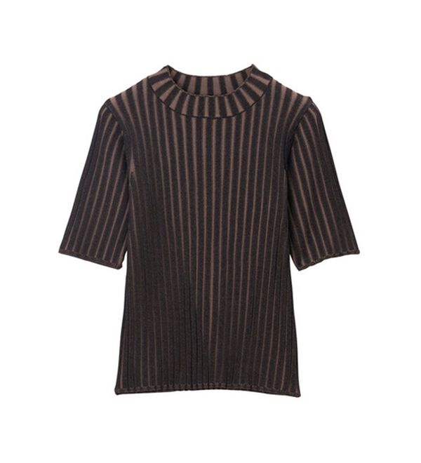 GeeRA（ジーラ）の「配色リブハイネックニット（ニット・セーター）」｜詳細画像