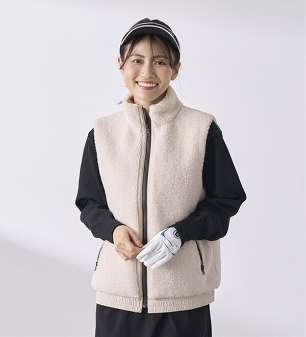 BELLUNA（ベルーナ）の「はっ水リバーシブルボアベスト（ベスト）」｜詳細画像