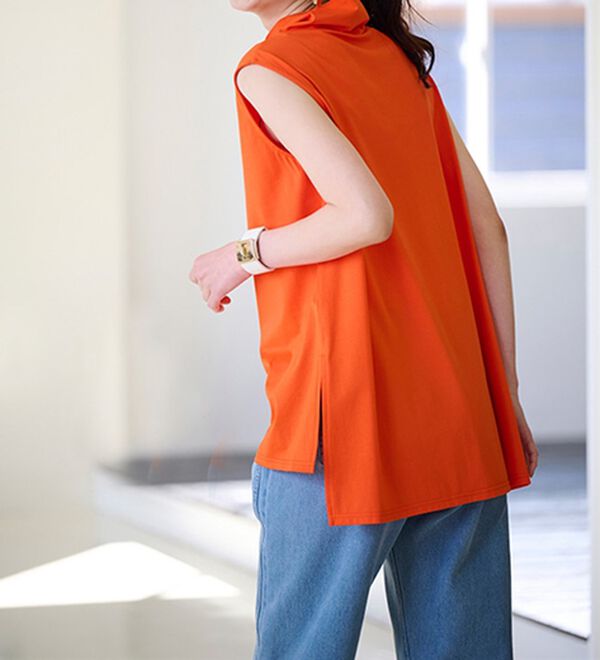 RANAN（ラナン）の「スリーブレスハイネックプルオーバー（カットソー）」｜詳細画像