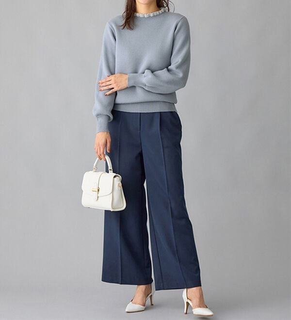 alotta（アロッタ）の「毛布のように温かい　裏シャギーパフ袖ニット（ニット・セーター）」｜詳細画像