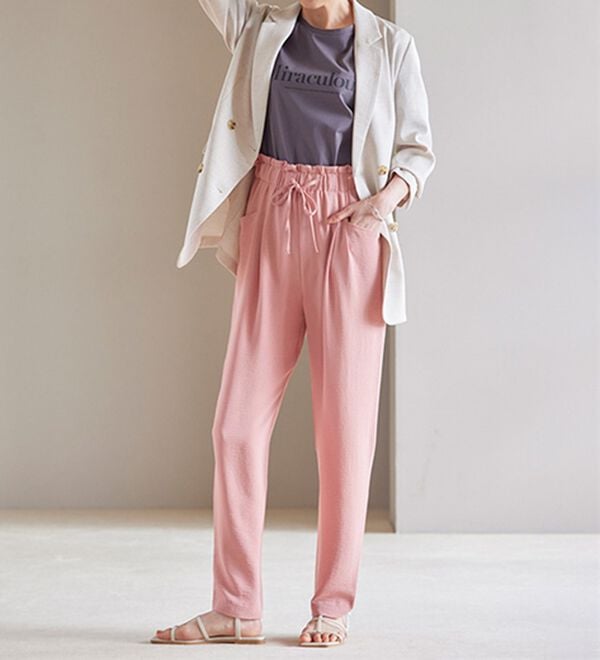 RANAN（ラナン）の「リラックスタックテーパードパンツ（フルレングスパンツ）」｜詳細画像