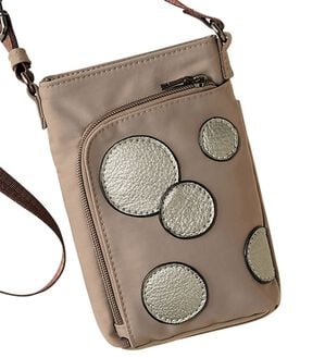 BELLUNA（ベルーナ）の「お出かけ上手なドットモチーフミニショルダー（ショルダーバッグ）」｜グレージュ