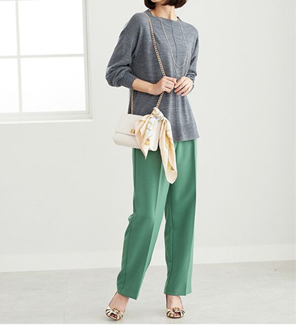 BELLUNA（ベルーナ）の「ふんわり袖カシミヤタッチプルオーバー（ニット・セーター）」｜詳細画像