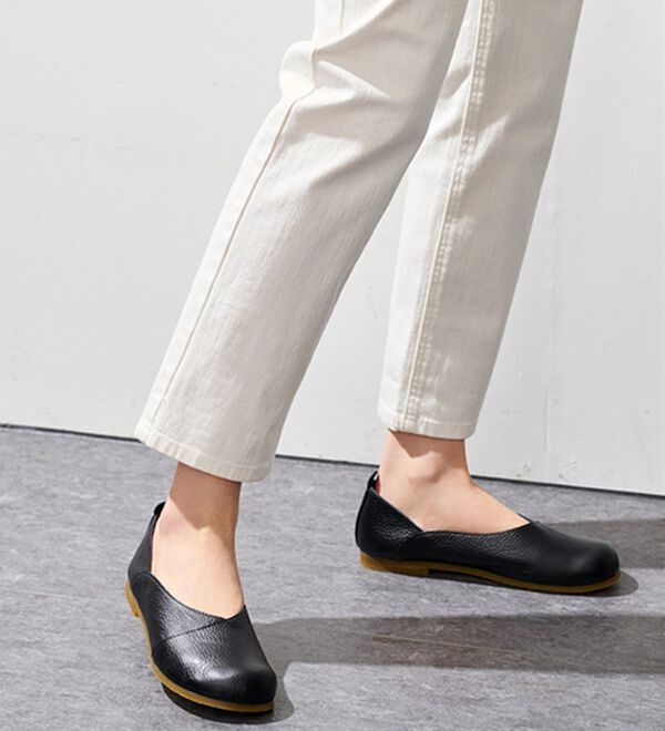 ルフラン（ルフラン）の「足指ゆったり５Ｅはだしシューズ（フラットシューズ）」｜詳細画像