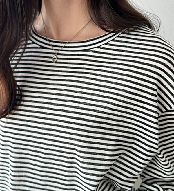 GeeRA（ジーラ）の「着回し自在！スラブシアートップス（カットソー）」｜詳細画像