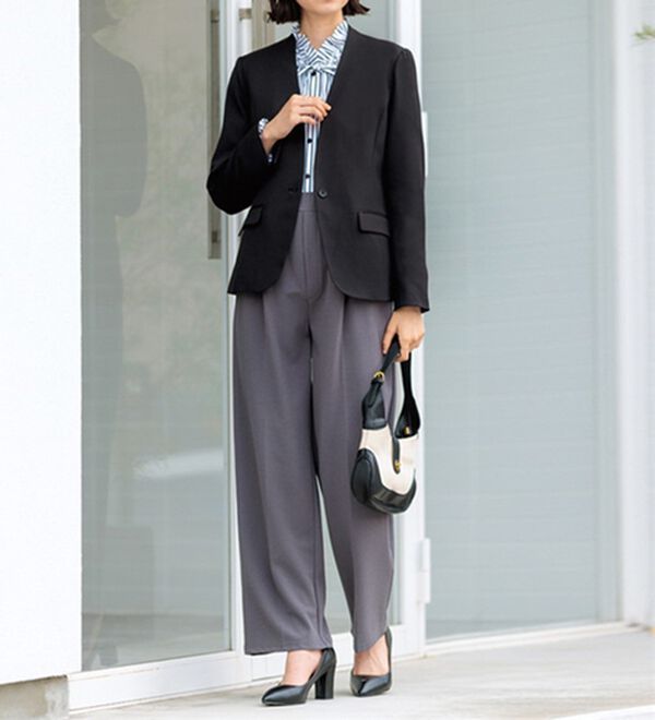 GeeRA（ジーラ）の「洗える！ストレッチカセットスーツ（その他ワンピース）」｜詳細画像