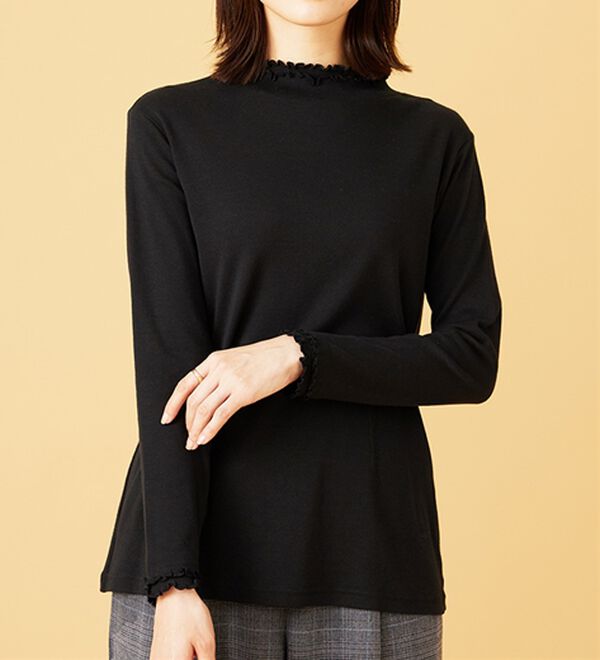 BELLUNA（ベルーナ）の「重ね着風フリル衿プルオーバー（カットソー）」｜詳細画像