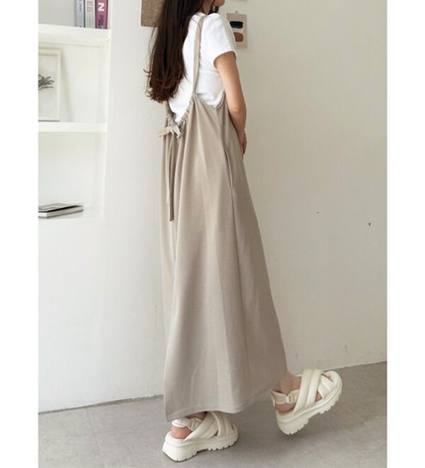 GeeRA（ジーラ）の「ハーフジップキャミワンピース（カットソーワンピース）」｜詳細画像