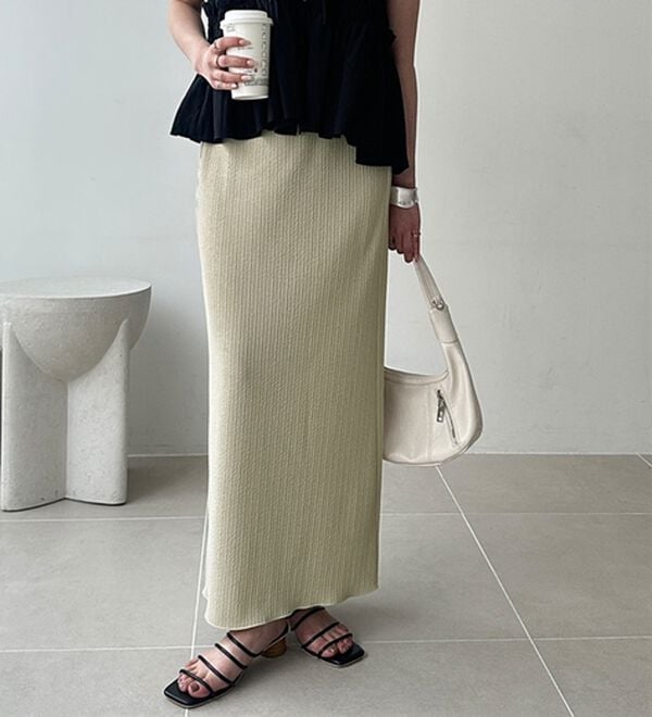 GeeRA（ジーラ）の「セルフカット美脚魅せタイトスカート（ロングスカート）」｜詳細画像