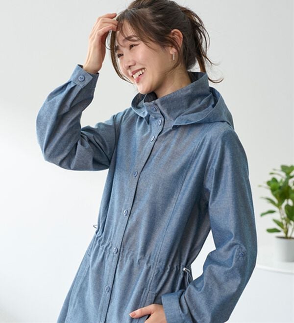 BELLUNA（ベルーナ）の「デニム調デザインパーカー（パーカー）」｜詳細画像