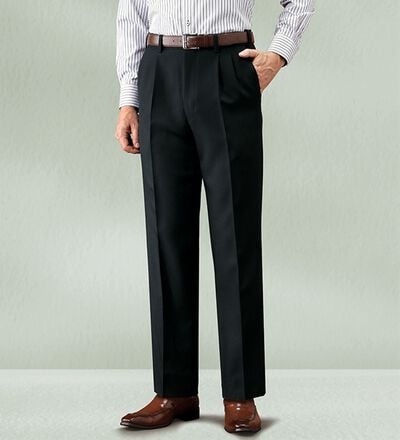 裾上げ済ウエストストレッチスラックス ツータック - ベルーナ【公式】