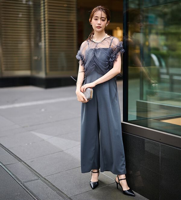 RANAN（ラナン）の「マルチWAYフリルチュールボレロセットパンツドレス（その他ワンピース）」｜詳細画像