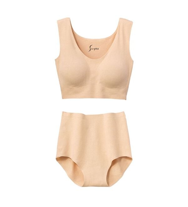 LAVIENNE（ラヴィエンヌ）の「【綿９５％＆縫い目ゼロ】締め付けにくいスーピタブラ・ショーツ（別売）（ブラジャー）」｜詳細画像