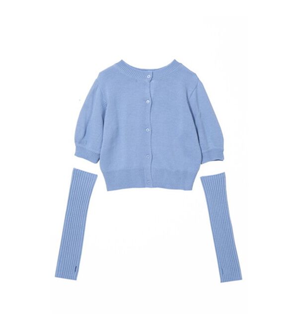 GeeRA（ジーラ）の「マルチウェイアームウォーマー付ニットカーディガン（ニットカーディガン）」｜詳細画像