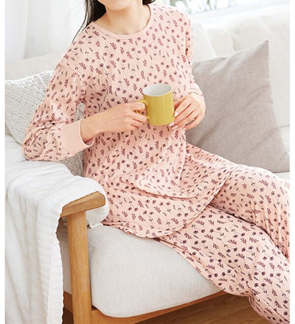 LAVIENNE（ラヴィエンヌ）の「肌にやさしい綿混のワッフルパジャマ（パジャマ・ルームウェア）」｜詳細画像