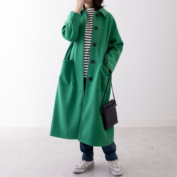 BELLUNA（ベルーナ）の「ウール調ステンカラーロングコート（ロングコート）」｜詳細画像