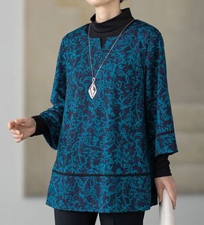 ルフラン（ルフラン）の「日本製　ニットちりめんアンサンブル（アンサンブル）」｜詳細画像