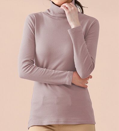 LAVIENNE（ラヴィエンヌ）の「【医師オススメ】綿１００％吸湿発熱あったかインナー　タートルネックインナー長袖（肌着・インナーウェア）」