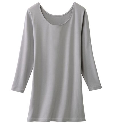 LAVIENNE（ラヴィエンヌ）の「テンセル（ＴＭ）繊維コットン混７分袖インナー（肌着・インナーウェア）」
