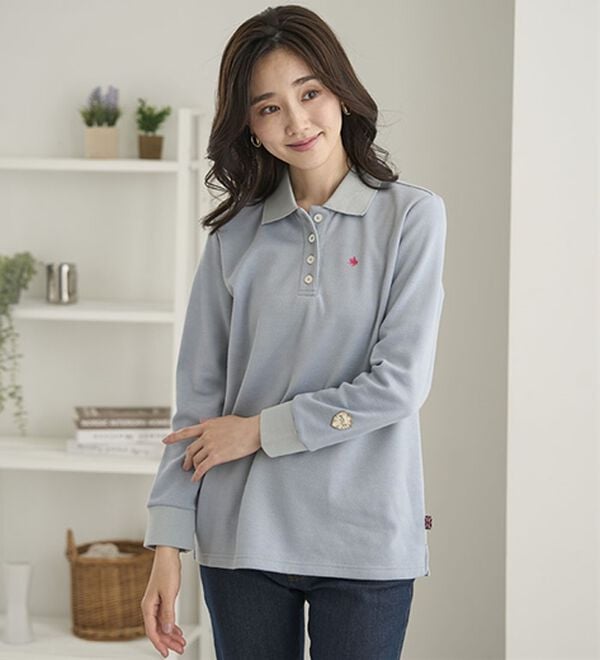 BELLUNA（ベルーナ）の「【ＰＯＬＯ　ＢＣＳ】裏起毛かのこポロシャツ（ポロシャツ）」｜詳細画像