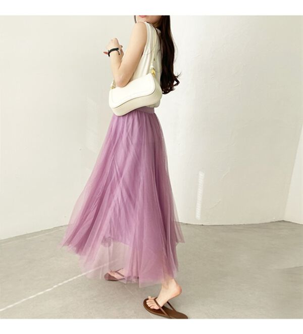 GeeRA（ジーラ）の「フレアーチュールロングスカート（ロングスカート）」｜詳細画像