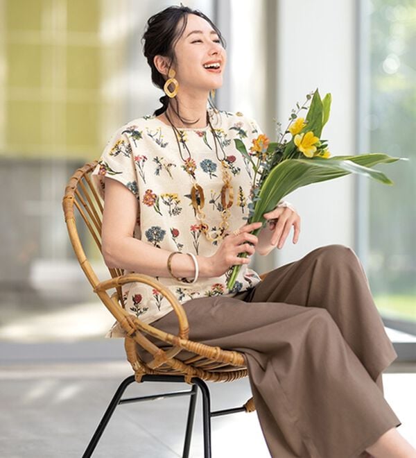 ルフラン（ルフラン）の「華咲く刺しゅうブラウス（ブラウス）」｜詳細画像
