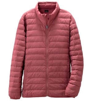 「＜シンプル＆プラス＞洗えるあったかダウンジャケット（メンズジャケット）」｜ピンク