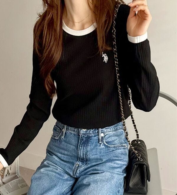 GeeRA（ジーラ）の「【U.S. POLO ASSN.】配色デザインリブロンT（カットソー）」｜詳細画像