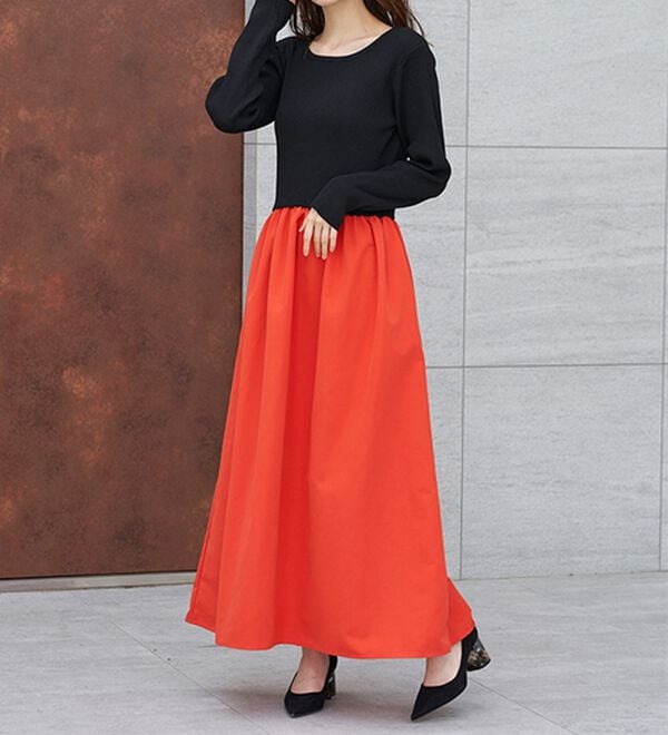 RANAN（ラナン）の「ニットドッキングワンピース（ドッキングワンピース）」｜詳細画像